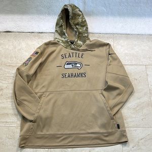 3XL Seattle Seahawks salute our troops hoodie